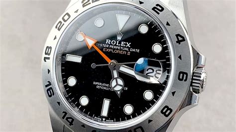 rolex explorer ii black bezel|rolex explorer ii timer.